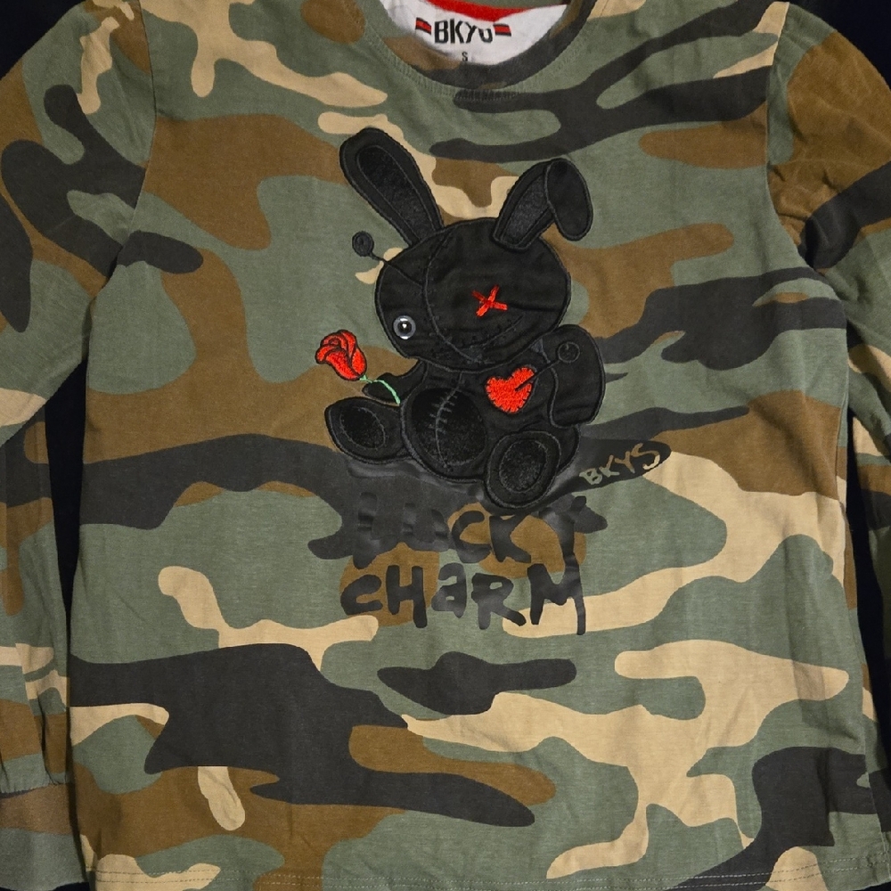 Kids Camouflage Bkys Long Sleeve Shirt